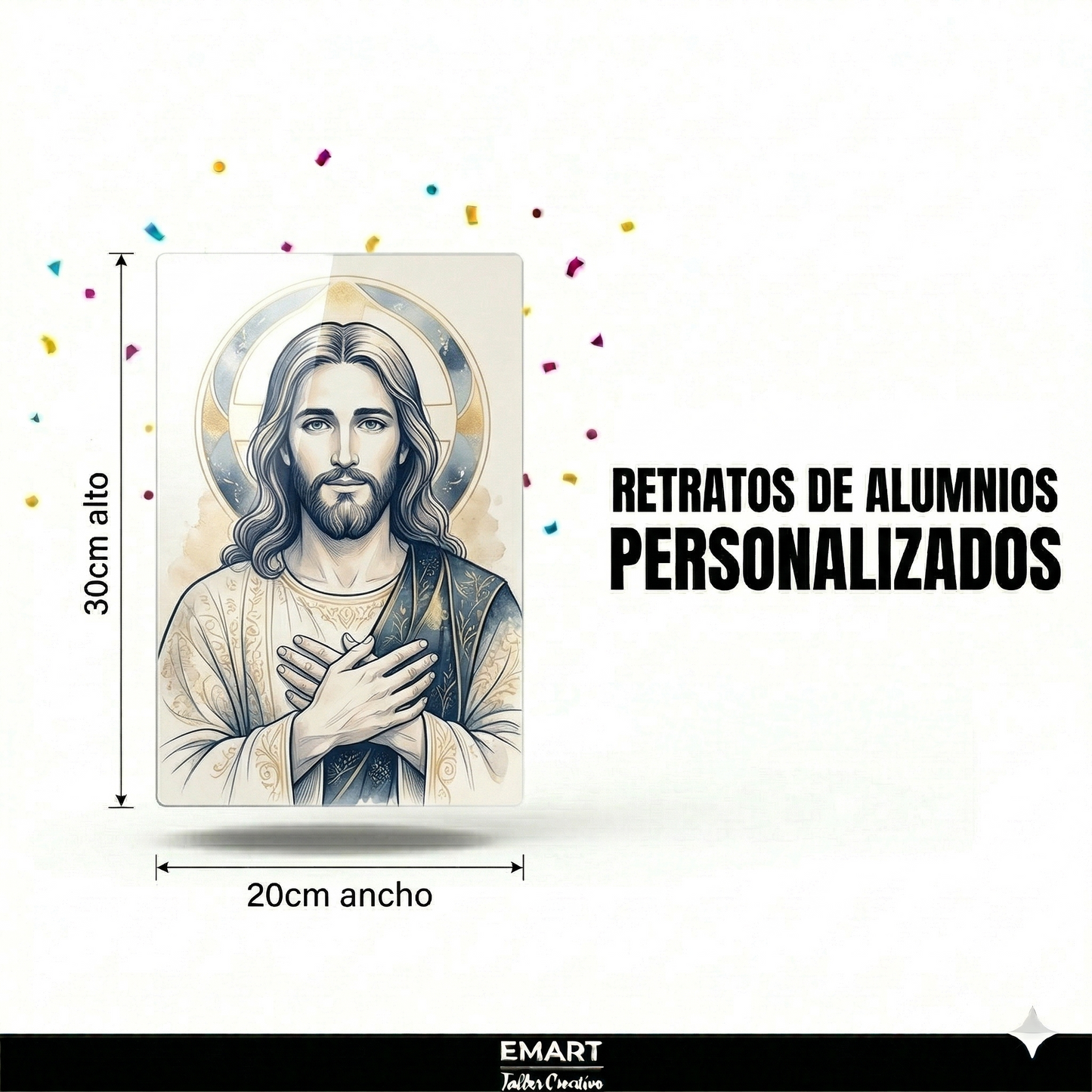 Retrato de Aluminio Personalizado