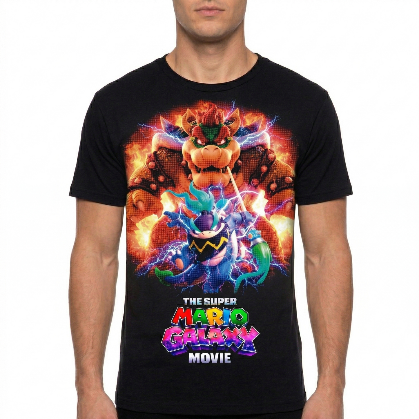 Playera Unisex Personalizada Bowser - Color Negra
