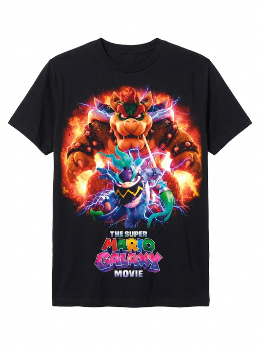Playera Unisex Personalizada Bowser - Color Negra