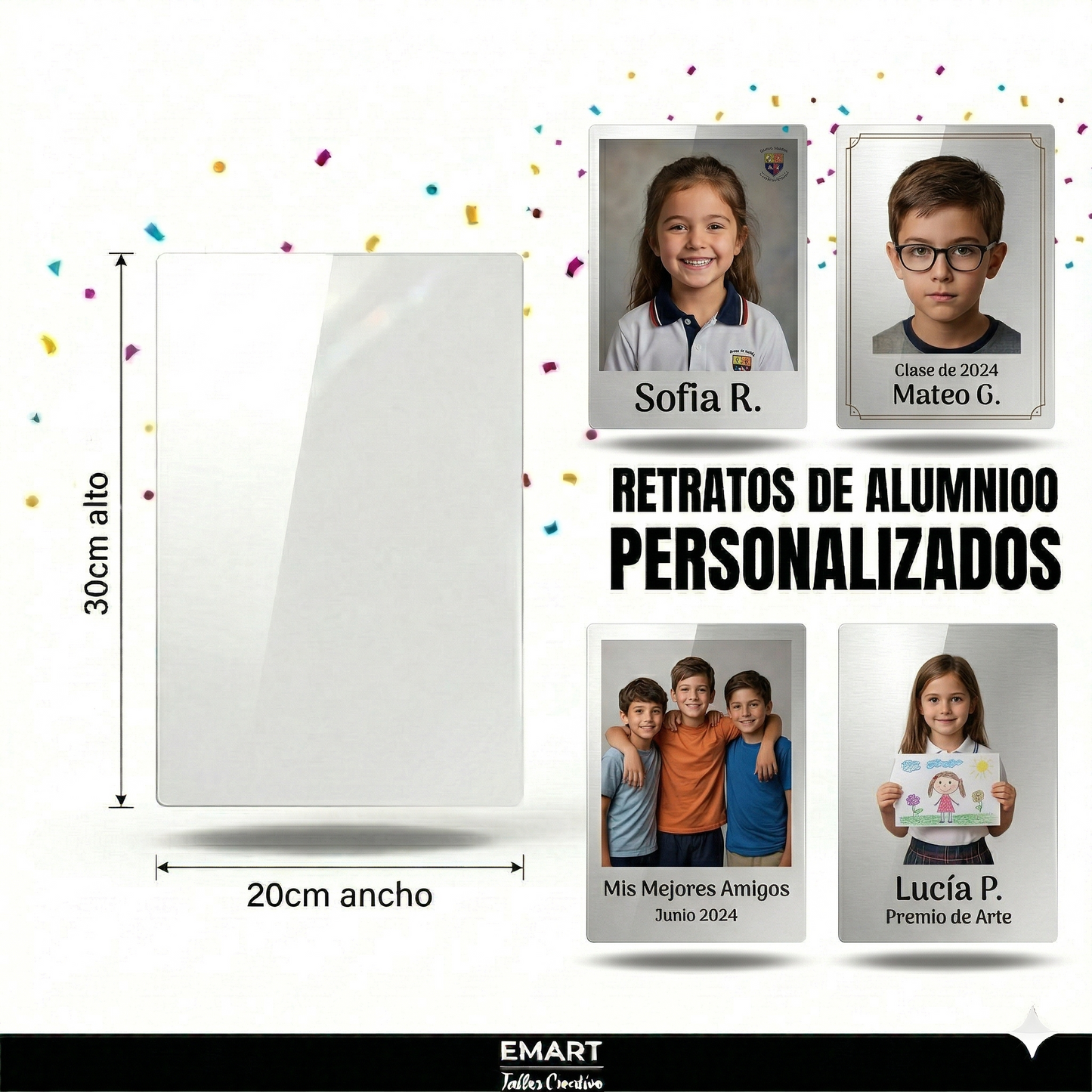 Retrato de Aluminio Personalizado